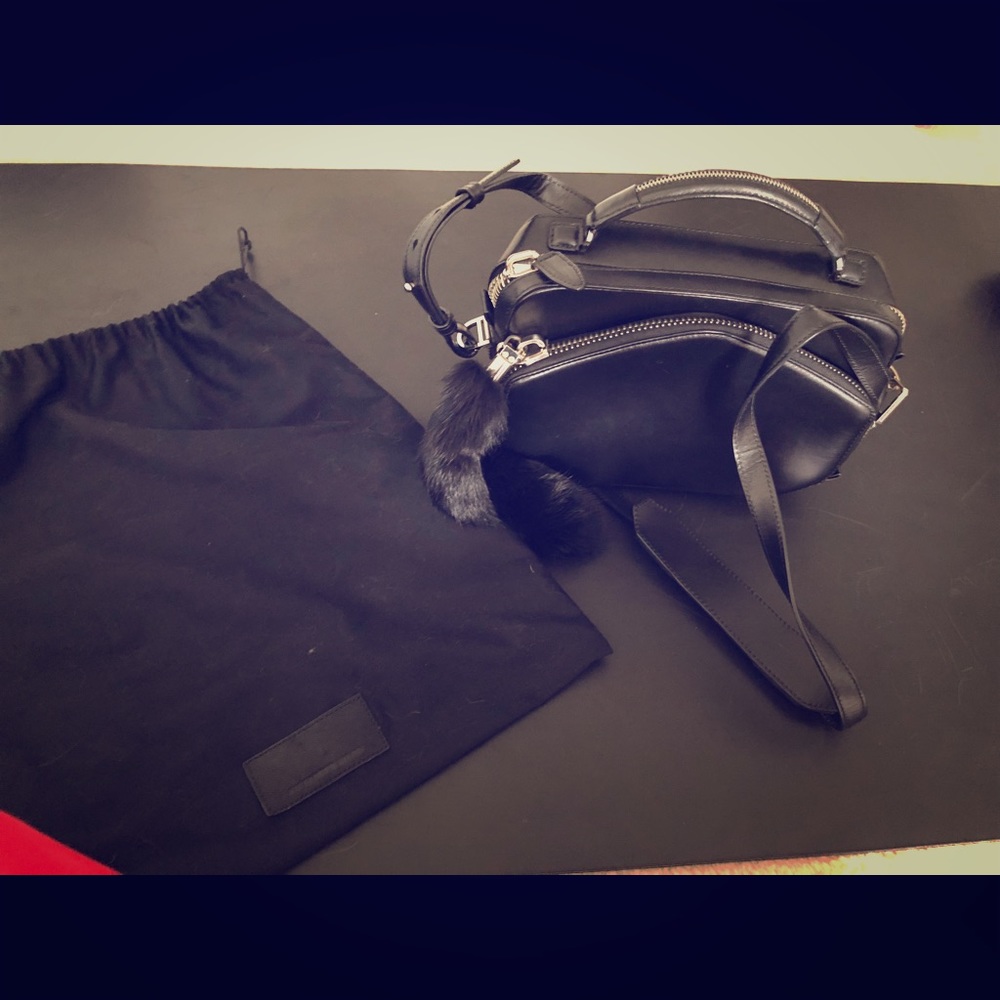 Alexander Wang
Rafael leather and rabbit box bag